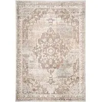 Medallion Rug 170 x 120cm - Grey, Polypropylene