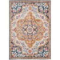 Medallion Rug 170 x 120cm - Multi, Polypropylene