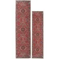 Persian Inspired Washable Rug - Terracotta Red