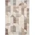 Retro Geometric Rug - Beige, Polypropylene