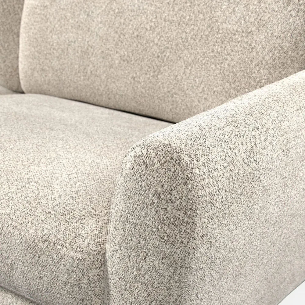 3-Seater Sofa - Cream, Boucle