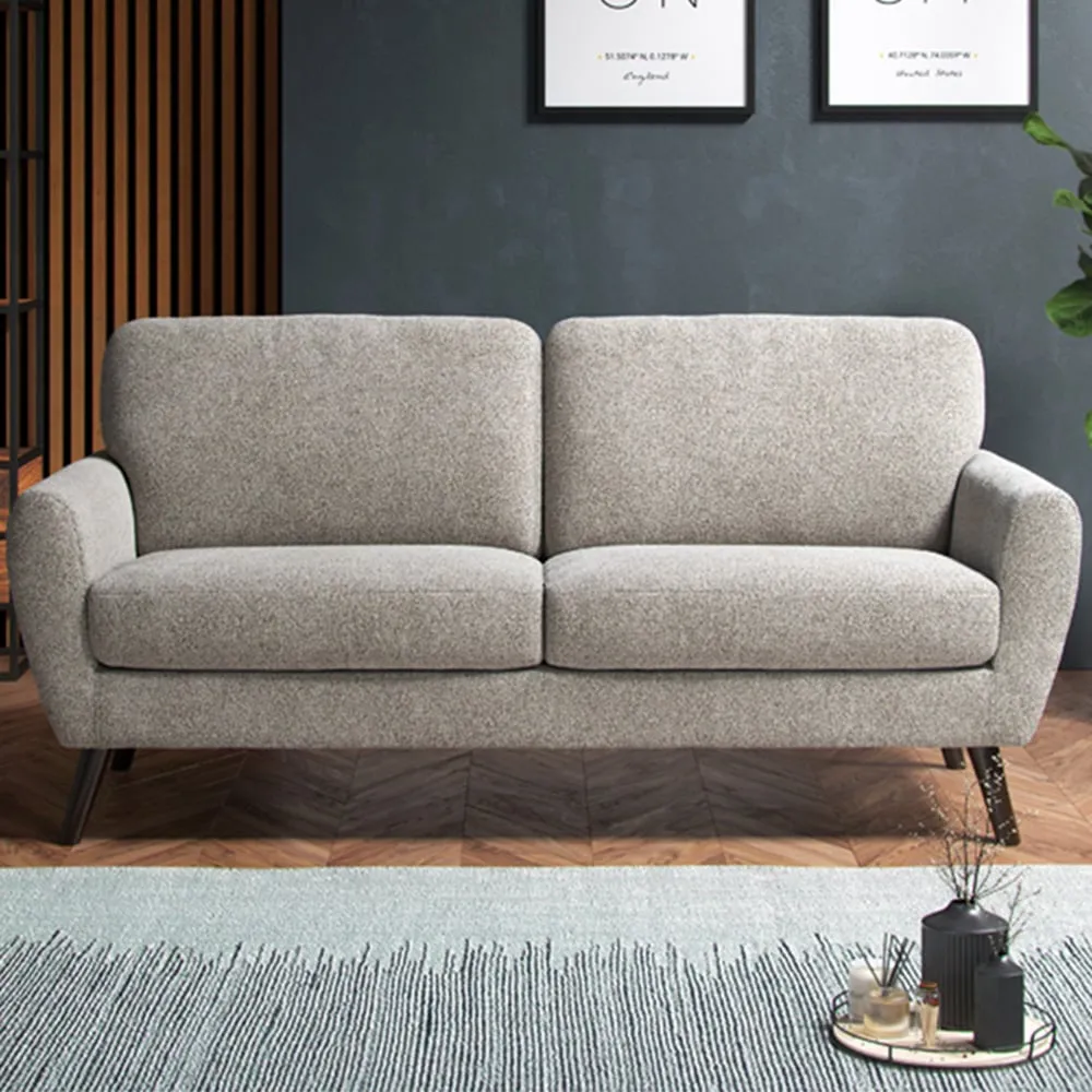 3-Seater Sofa - Cream, Boucle image