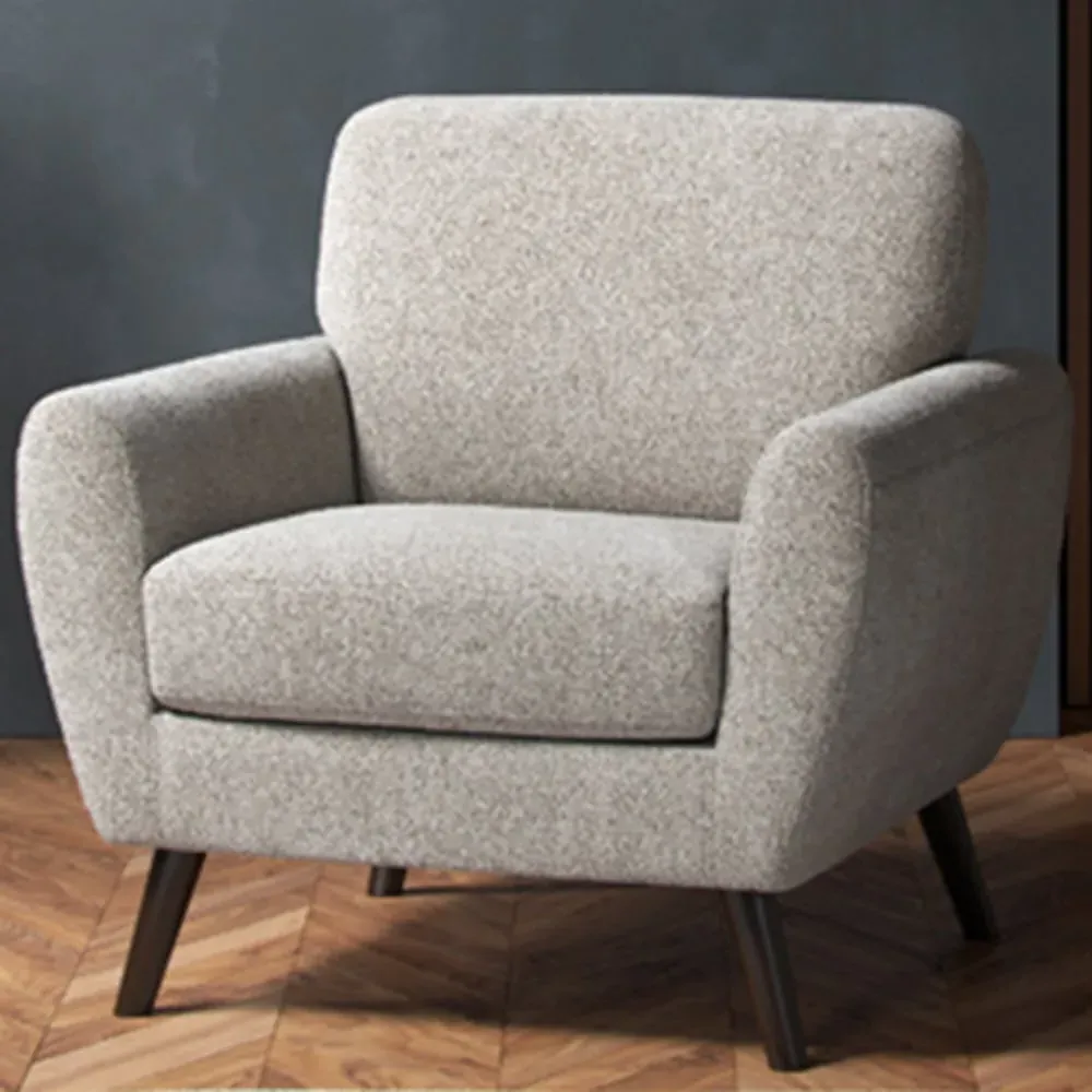 Boucle Linen Armchair - Cream image
