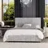 Estella Small Double Ottoman Bed with Storage - Silver, Velvet
