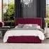 Hesper Single Ottoman Bed with Storage - Berry, Velvet