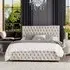 Seren Single Ottoman Bed with Storage - Pearl, Velvet