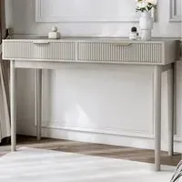 CARME Home Layla 2 Drawer Dressing Table - Grey