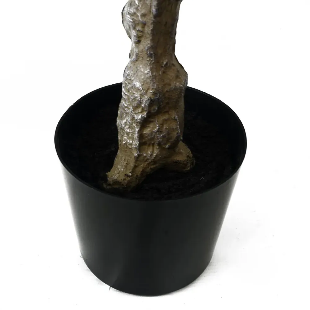 70cm Artificial Camellia Rose Plant in Pot - White