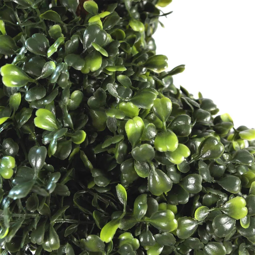 Artificial Boxwood Spiral Topiary Tree 2 Pack - Green