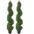 Artificial Boxwood Spiral Topiary Tree 2 Pack - Green