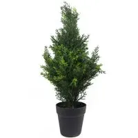 Artificial Cedar Cypress Topiary Tree 60cm - Green