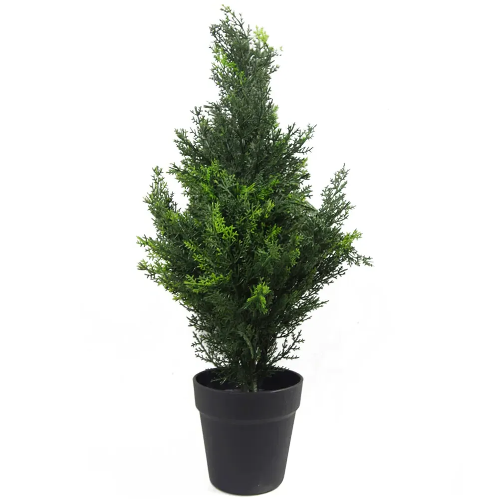 Artificial Cedar Cypress Topiary Tree 60cm - Green
