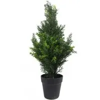 Artificial Cedar Cypress Topiary Tree 60cm - Green