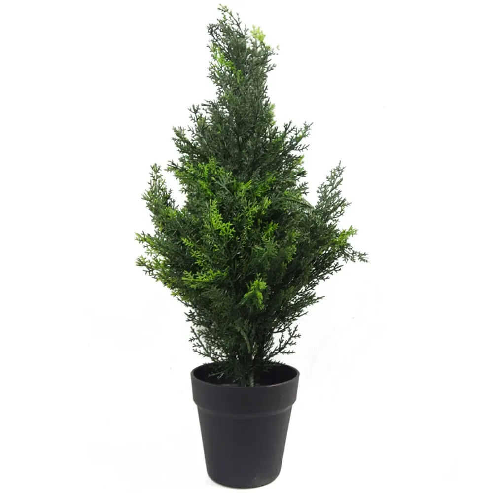 Artificial Cedar Cypress Topiary Tree 60cm - Green image