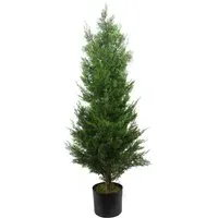 Artificial Cypress Cedar Topiary Tree 120cm 2 Pack - Green