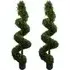 Artificial Spiral Buxus Tree 150cm 2 Pack - Green