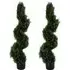 Artificial Spiral Cedar Topiary Tree 120cm 2 Pack - Green