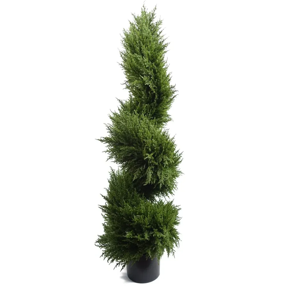 Artificial Spiral Cypress Tree 120cm - Green image