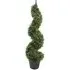 Boxwood Tower Artificial Tree with Spiral Metal Top - Green