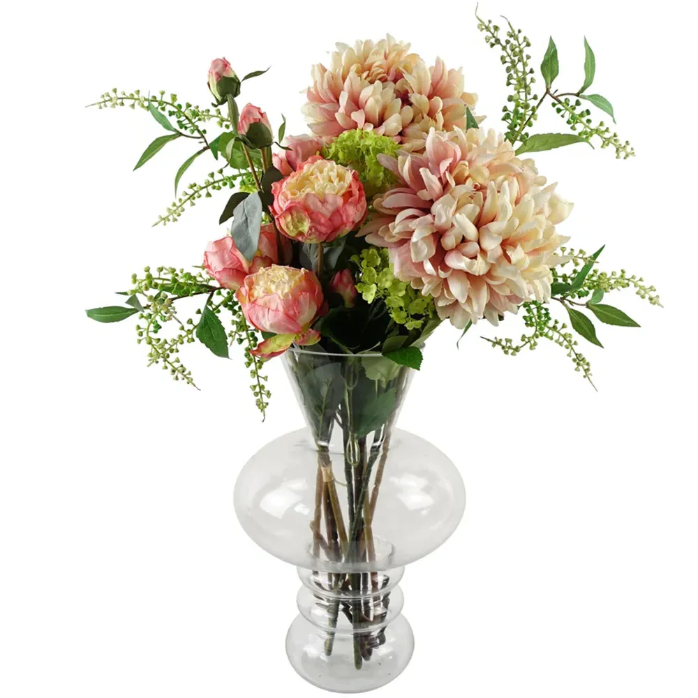 Bubble Glass Vase - Clear