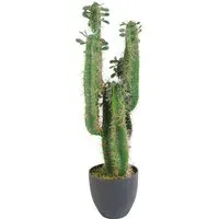 Cactus Artificial Plant in Pot 65cm - Green