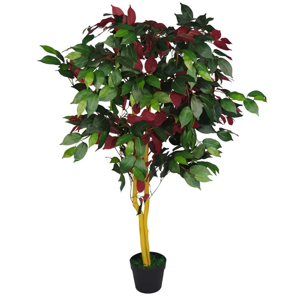 Capensia Ficus Artificial Tree in Pot 120cm - Green