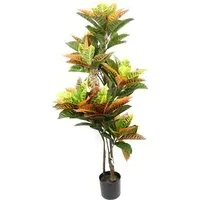 Codiaeum Artificial Tree in Pot 140cm - Green