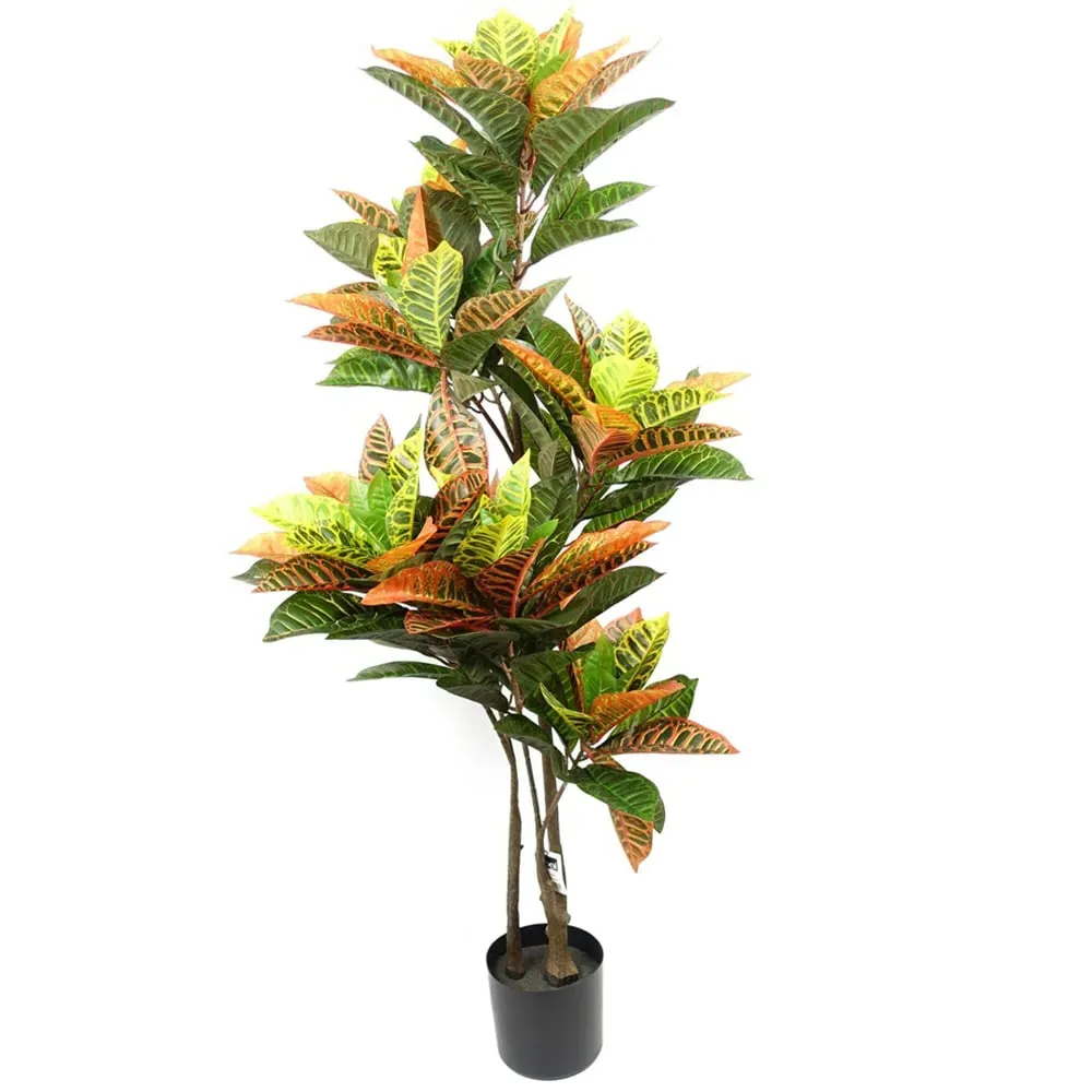 Codiaeum Artificial Tree in Pot 140cm - Green