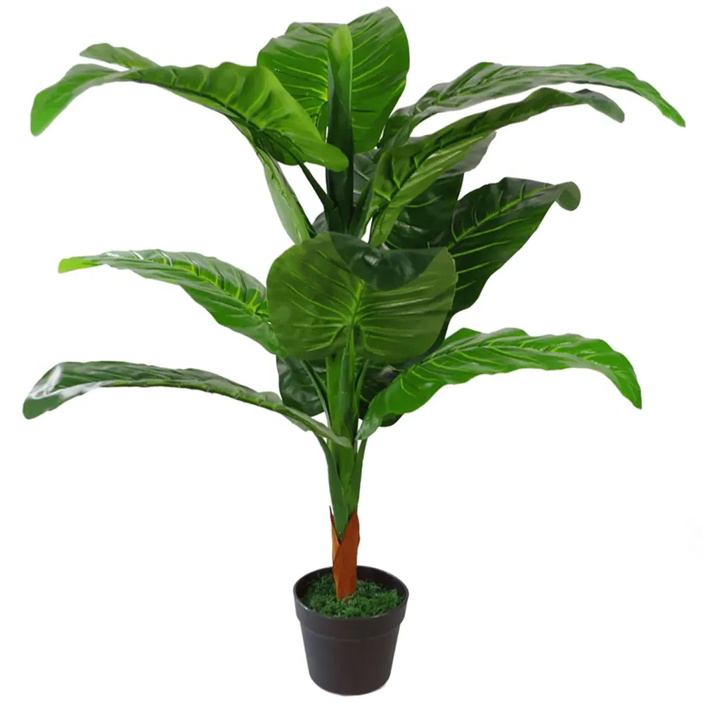 Colocasia Tropical Artificial Plant in Pot 105cm - Green