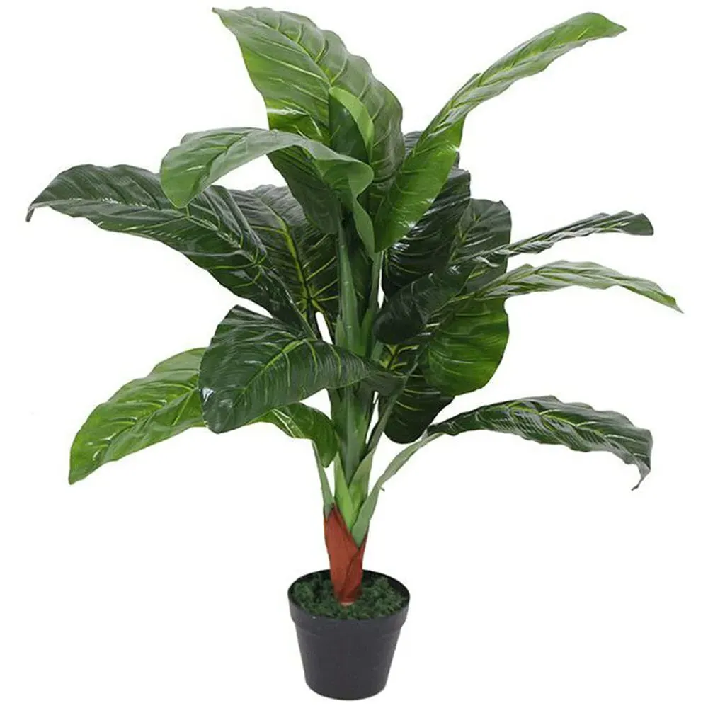 Colocasia Tropical Artificial Plant in Pot 105cm - Green