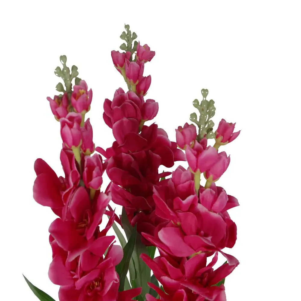 Cymbidium Orchid Artificial Plant in Pot - Pink