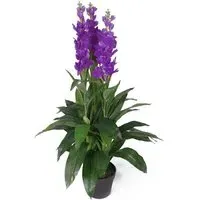 Cymbidium Orchid Artificial Plant in Pot - Purple