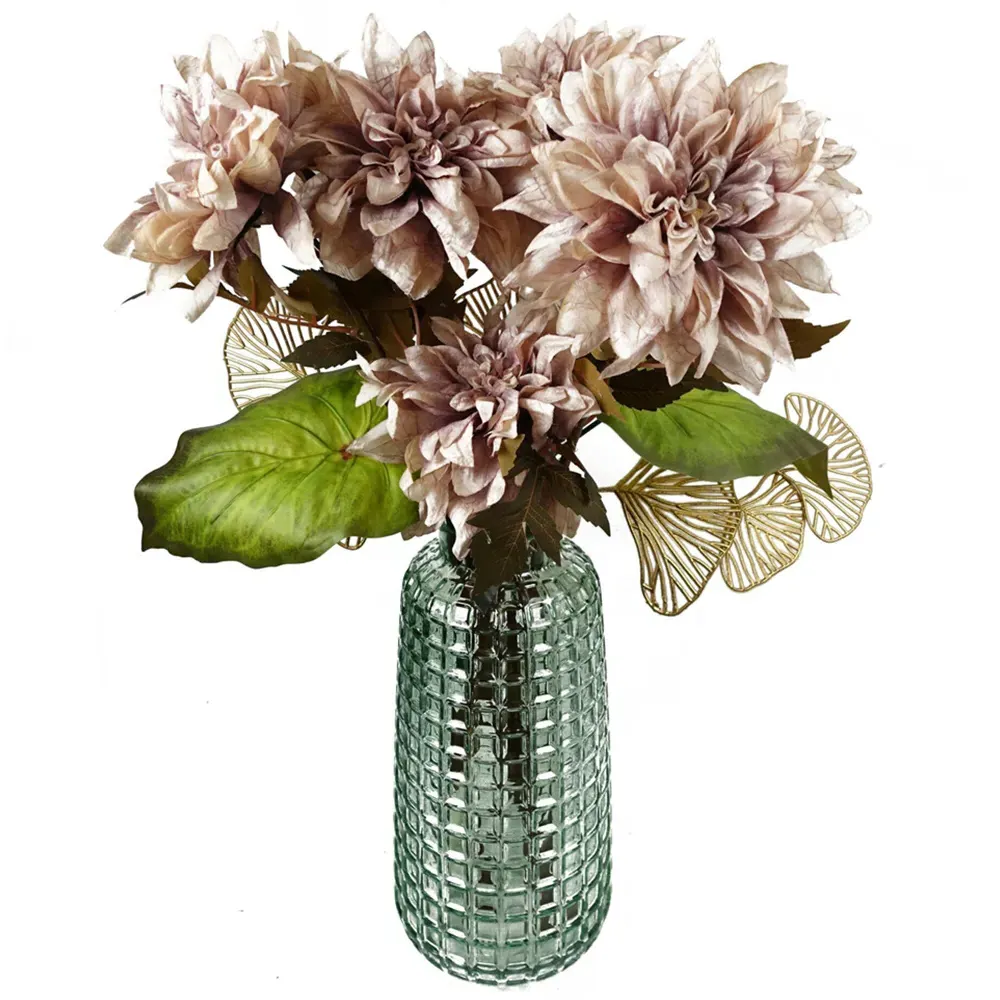 Dahlia Artificial Flower 6 Pack - Dusty Pink
