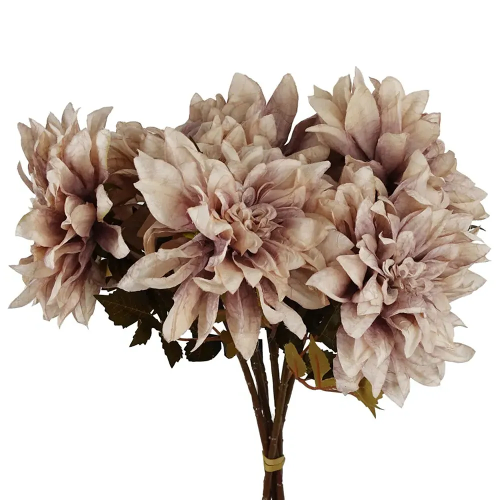 Dahlia Artificial Flower 6 Pack - Dusty Pink image