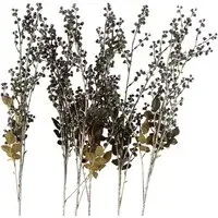 Dark Berry Artificial Stem 6 Pack - Purple