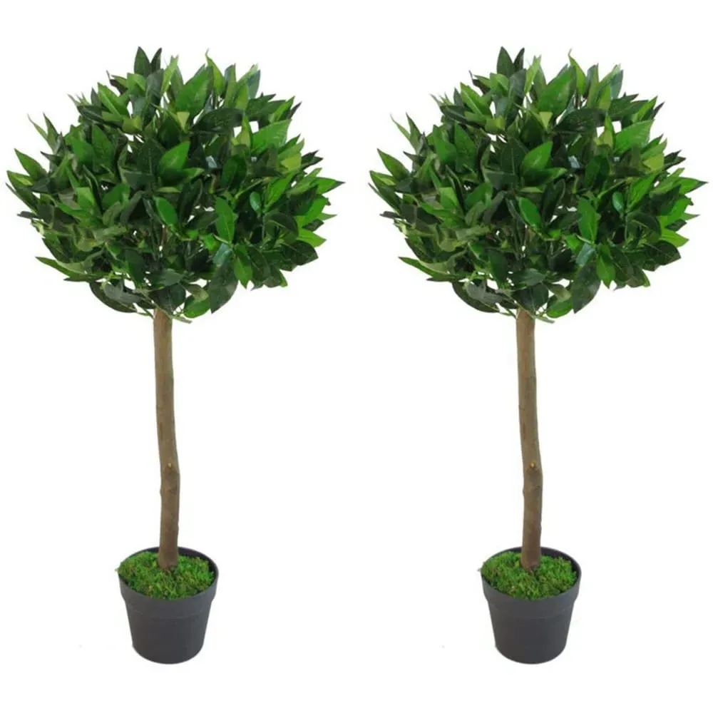 Design Bay Topiary Ball Artificial Tree 2 Pack - Green image
