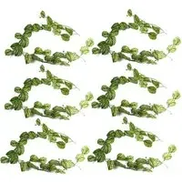 Devil's Ivy Hanging Artificial Plant 6 Pack - Green