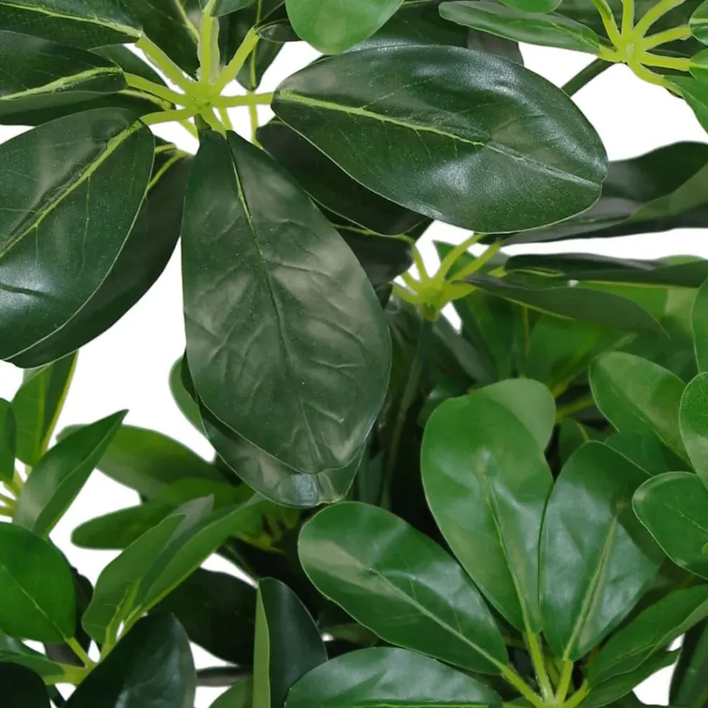 Dwarf Umbrella Tree Artificial Plant in Pot 55cm - Green