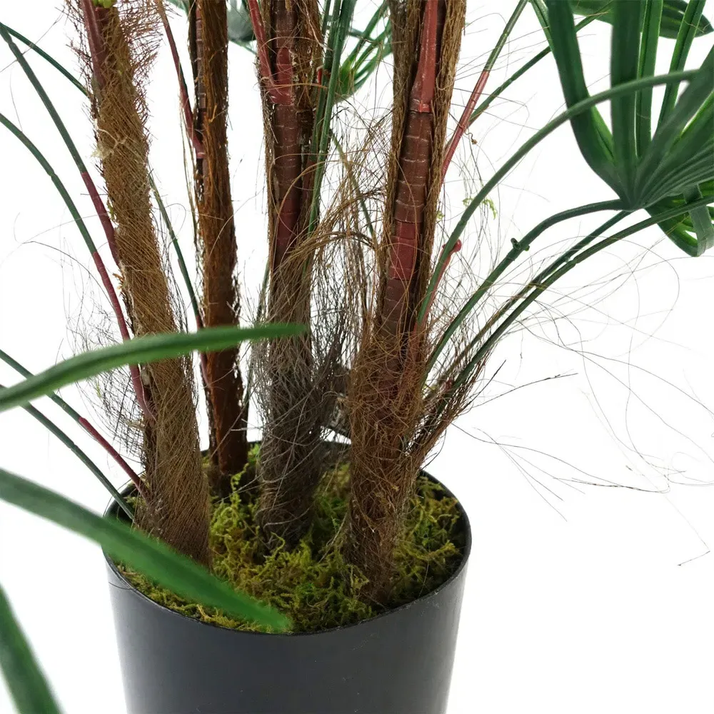 Fan Palm Artificial Tree 90cm - Green