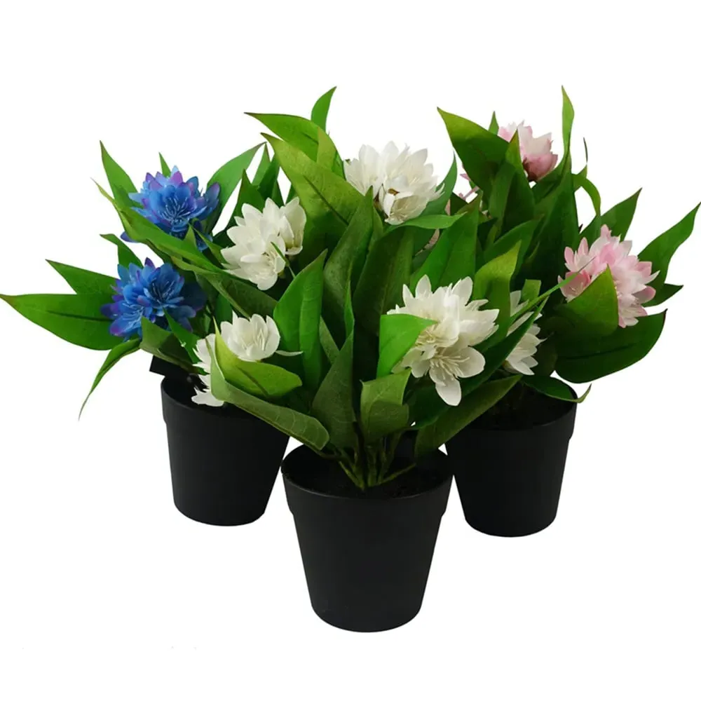 Freesia Artificial Plant 3 Pack - Green image