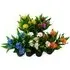 Freesia Artificial Plant in Pot 18cm 6 Pack - Green