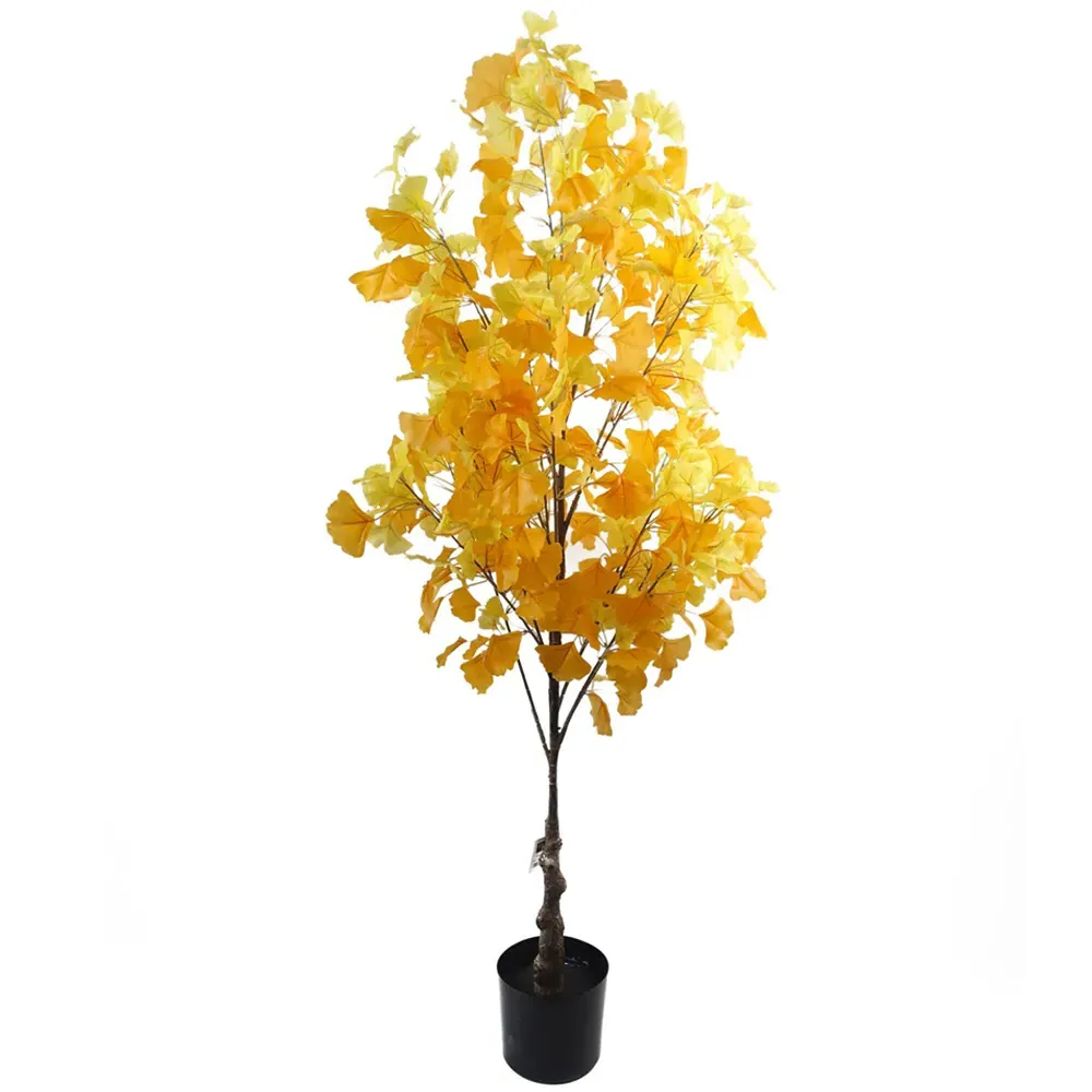 Ginkgo Artificial Tree in Pot 150cm - Yellow image
