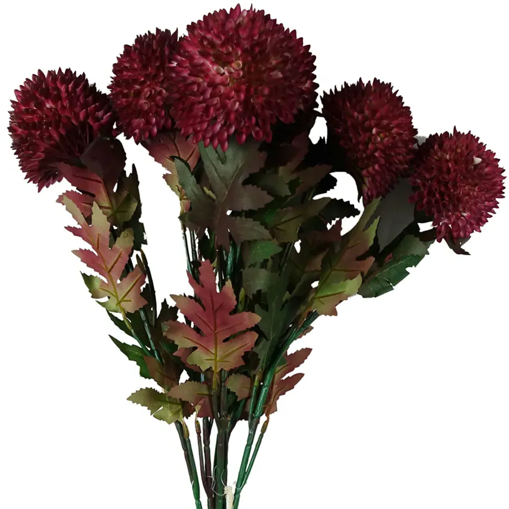 Large Ball Dahlia Artificial Flower 6 Pack - Pink