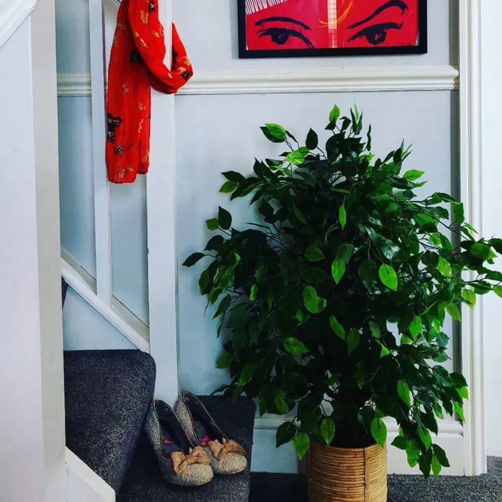Large Ficus Artificial Tree in Pot 90cm - Green