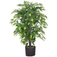 Large Ficus Artificial Tree in Pot 90cm - Green