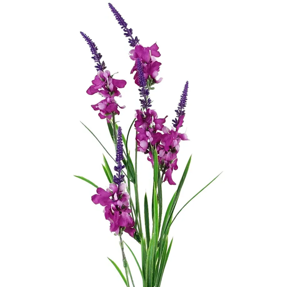 Larkspur Artificial Stem 6 Pack - Green, Silk