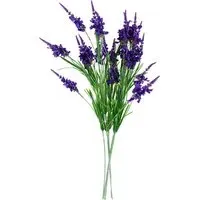 Larkspur Artificial Stem 6 Pack - Purple, Silk