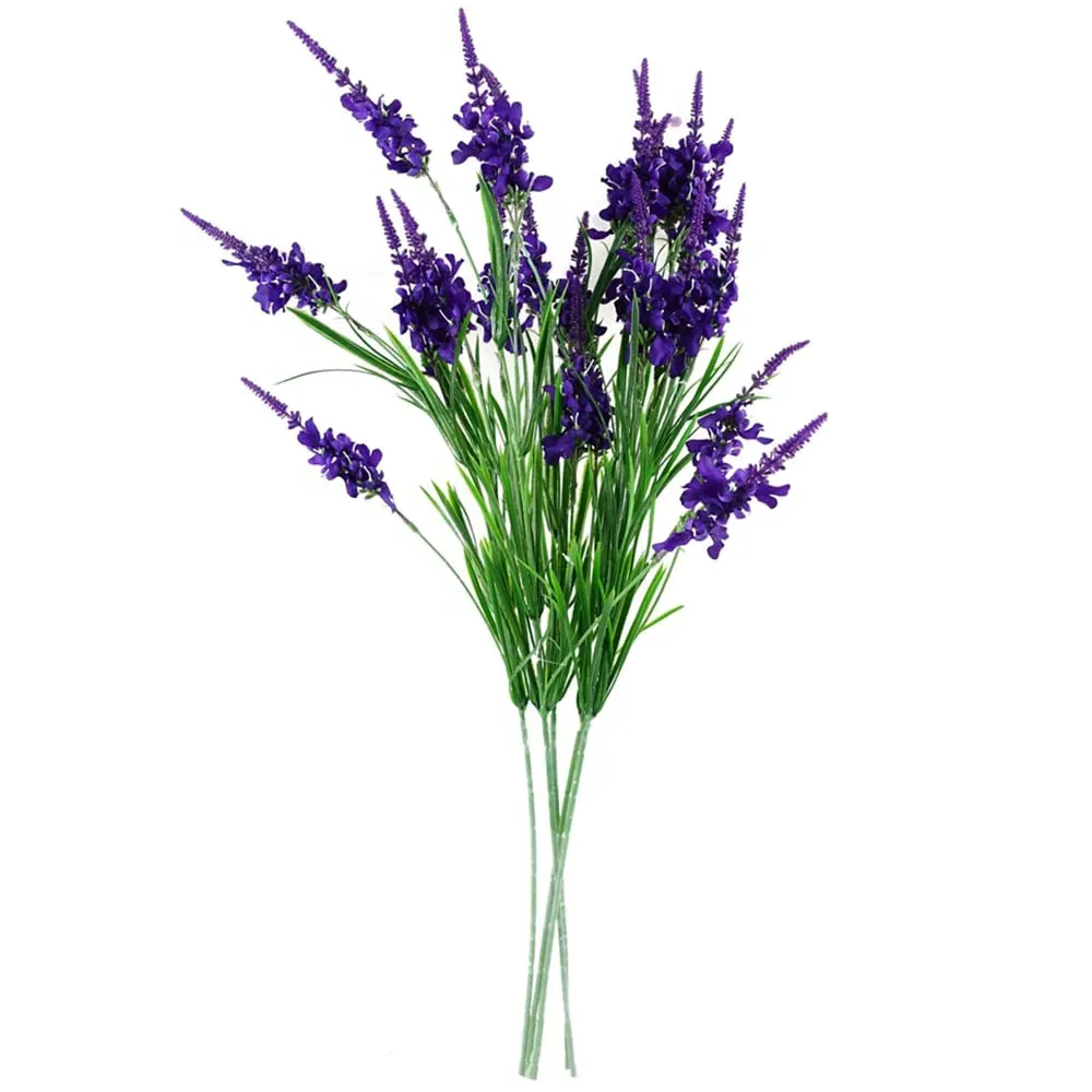 Larkspur Artificial Stem 6 Pack - Purple, Silk