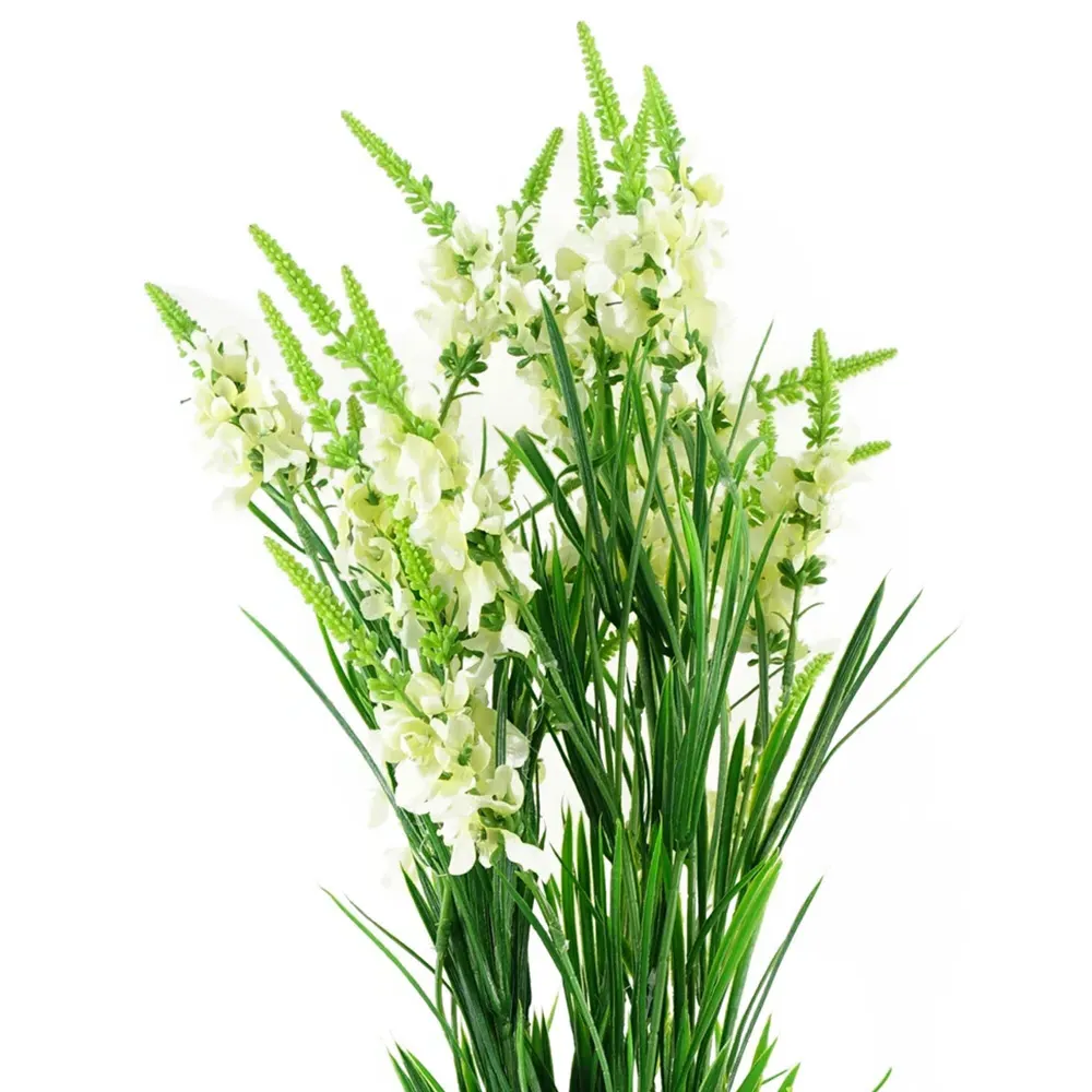 Larkspur Artificial Stem 6 Pack - White, Silk