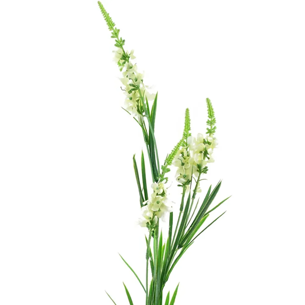 Larkspur Artificial Stem 6 Pack - White, Silk